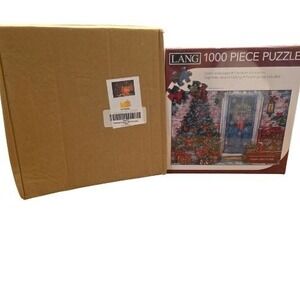 Set of 2 Christmas 1000 Piece Puzzles Heart and Home Tree Fireplace New